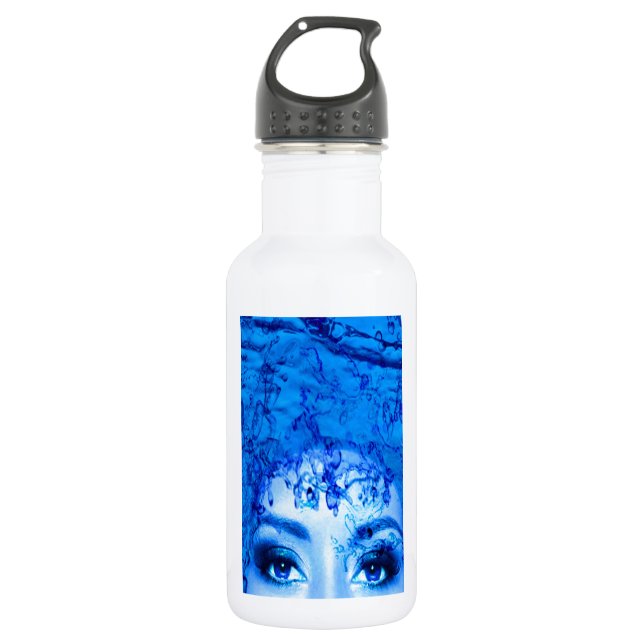Blaue Augen Trinkflasche (Vorderseite)