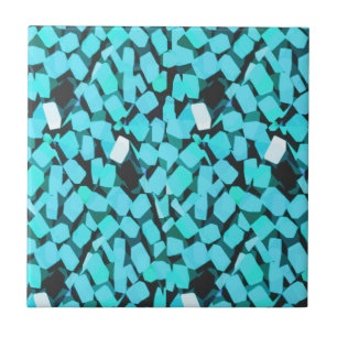 Blaue Avalanche Fliese