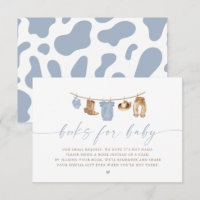Blaue Baby-Wäscheleine Kleiner Cowboy-Baby-Party