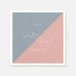 Blaue Babydusche Serviette