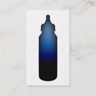 Blaue Babyflasche Visitenkarte