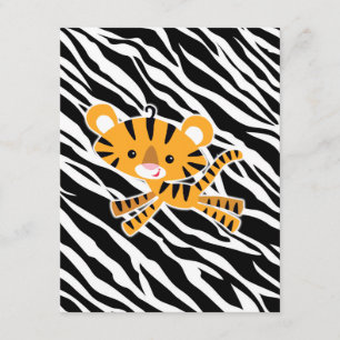 blaue Babypartyeinladungen des wilden Zebra! Einladung
