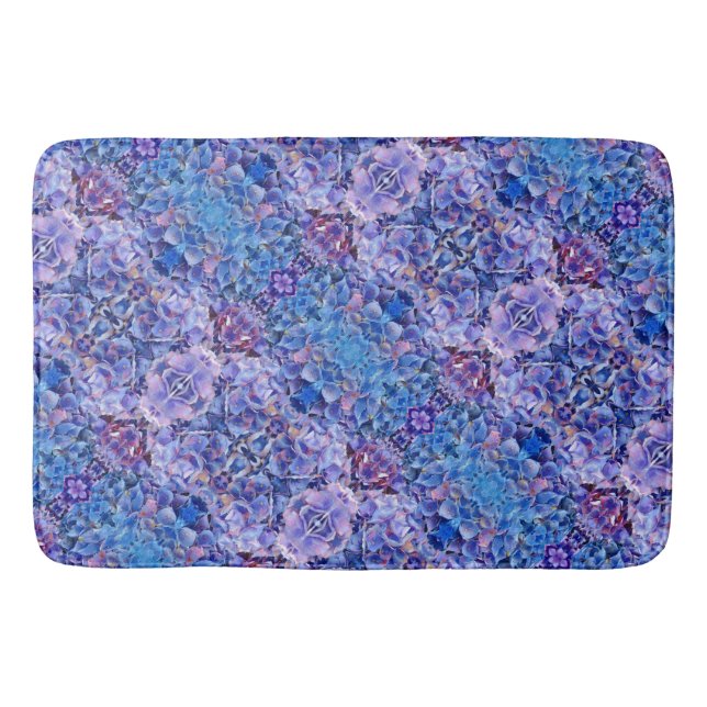 Blaue Badematte (Vorderseite)