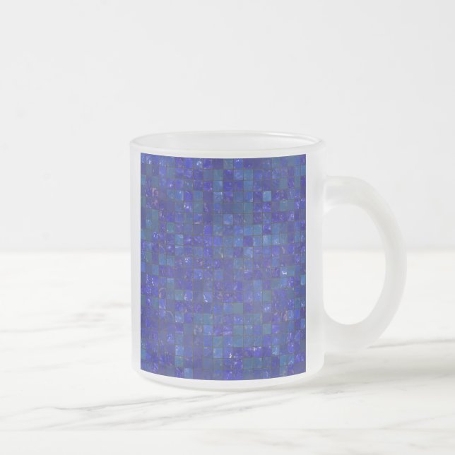 Blaue Badezimmer-Fliesen Mattglastasse (Rechts)