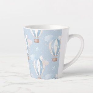 Blaue Balloons Muster Milchtasse