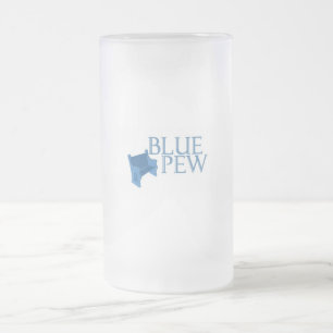 Blaue Bank-eisige Tasse