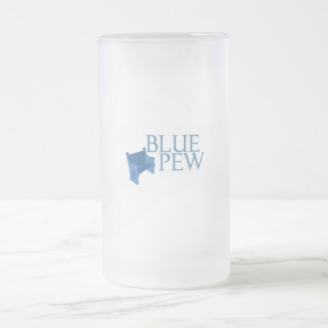 Blaue Bank-eisige Tasse (Mittel)