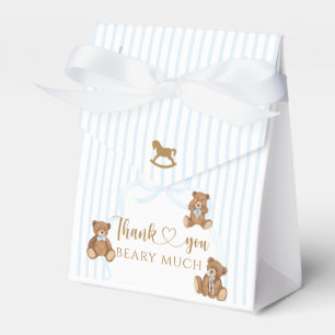 Blaue Bärchen warten kaum Baby Shower Elegante Str Geschenkschachtel