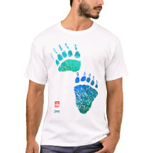 Blaue Bärenpaws - Herren-T - Shirt