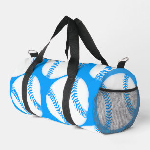 Blaue Baseball-Muster-Screwball-Grafiken Duffle Bag