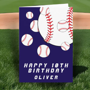Blaue Baseballbälle Kinder Junge Alles Gute zum Ge Karte