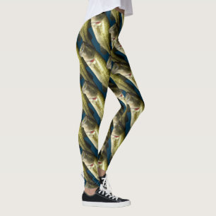Blaue Bassfische Leggings