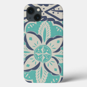 Blaue Batik-Fliese IV Case-Mate iPhone Hülle