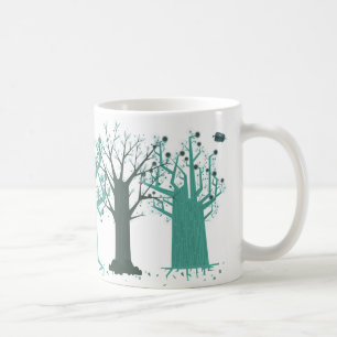 Blaue Baum-Tasse Kaffeetasse