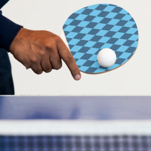Blaue Bavaria Rhombus-Flaggenmuster Tischtennis Schläger