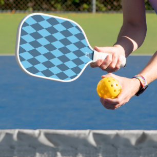 Blaue Bayerische Raute-Flagge-Muster Pickleball Schläger