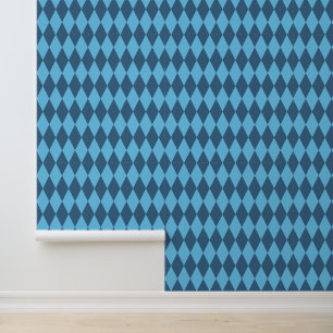 Blaue bayerische Raute-Flaggen-Muster Tapete