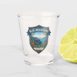 Blaue Berge Australien Schnapsglas