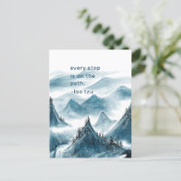 Blaue Berge Landschaftsbilder Inspirierend Zitat