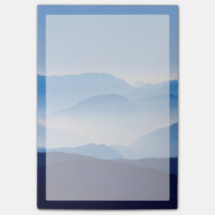 Blaue Berge Meditative Relaxationslandschaft Post-it Klebezettel