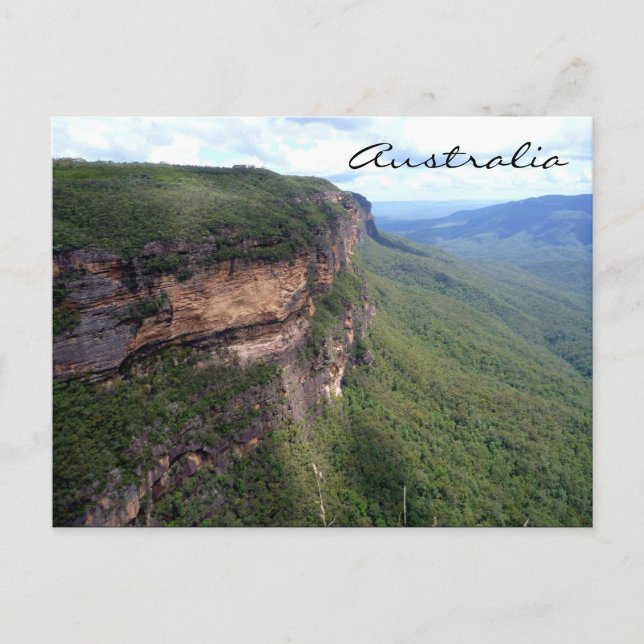 Blaue Berge Postkarte (Vorderseite)