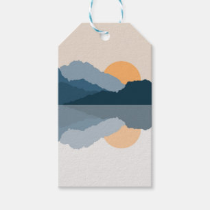Blaue Berge reflektiert im See Geschenkanhänger