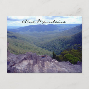 Blaue Bergkulisse Postkarte