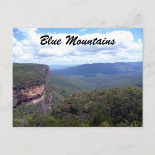 Blaue Bergsicht Postkarte