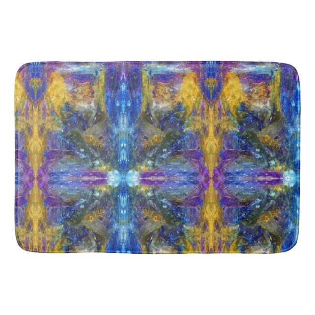 Blaue Bestie Badematte (Vorderseite)