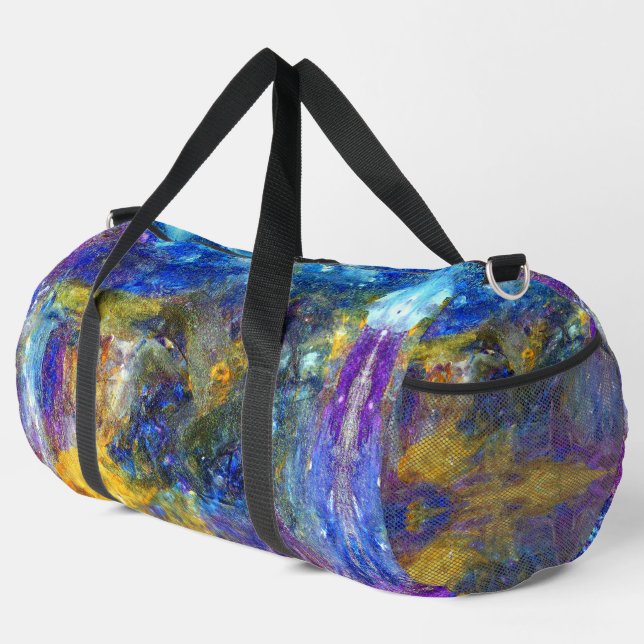 Blaue Bestie Duffle Bag (Rechte Ecke)