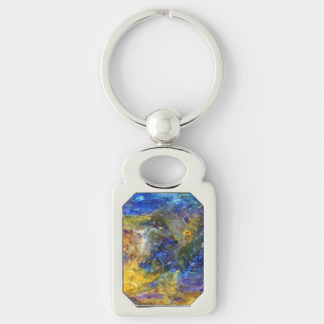 Blaue Bestie Schlüsselanhänger (Vorderseite)