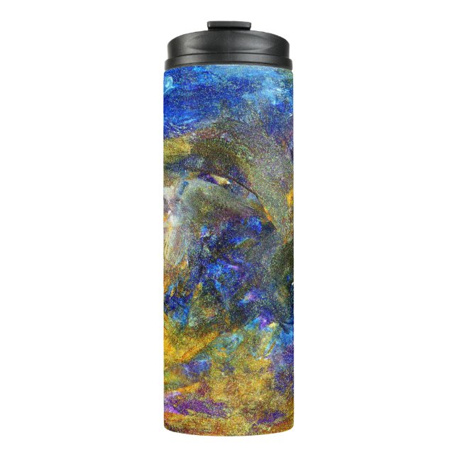 Blaue Bestie Thermosbecher (Vorderseite)
