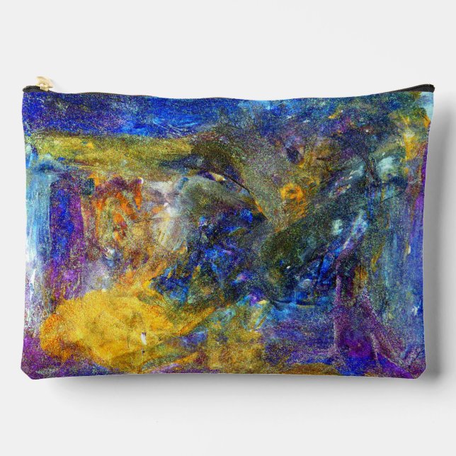 Blaue Bestie Zubehörtasche (Vorderseite)