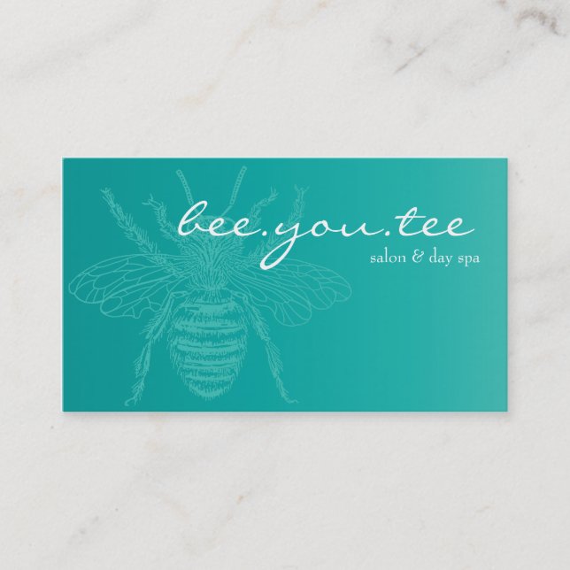 Blaue Biene Bizcard Visitenkarte (Vorderseite)