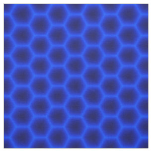 Blaue Bienenwabe 3D Stoff