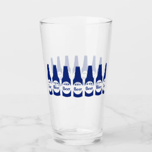 Blaue Bierflaschen Glas