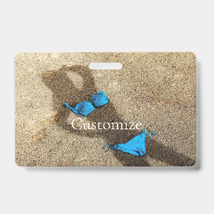 Blaue Bikinistrandsand Thunder_Cove Ausweis