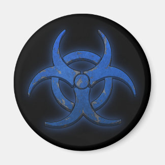 Blaue Biogefährdung Magnet