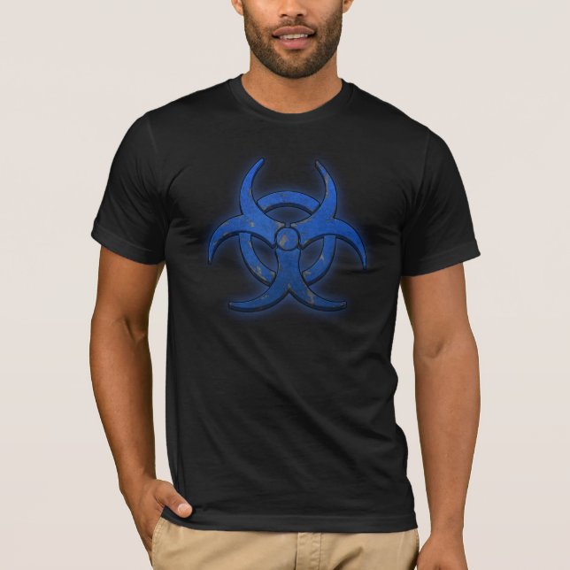 Blaue Biogefährdung T-Shirt (Vorderseite)