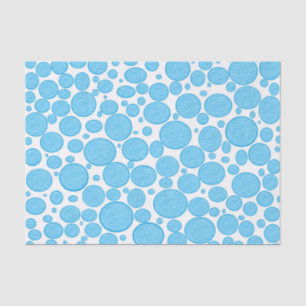 Blaue Blasen erleichterten Seidenpapier