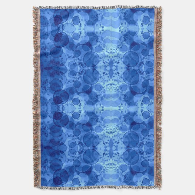 Blaue Blasenmusterdecke Decke (Vorderseite Vertikal)