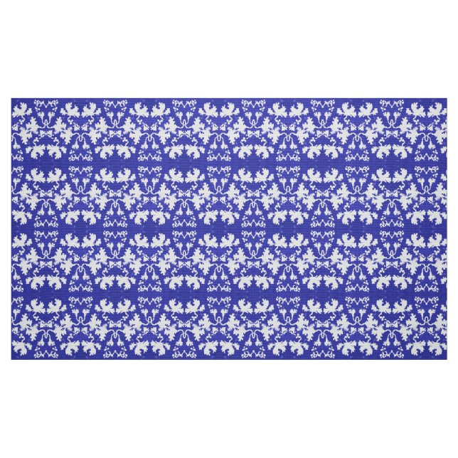 Blaue Blätter Stoff (Fat Quarter (45,7 x 55,9 cm))