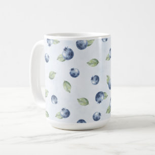 Blaue Blaubeeren Frucht Kaffeetasse