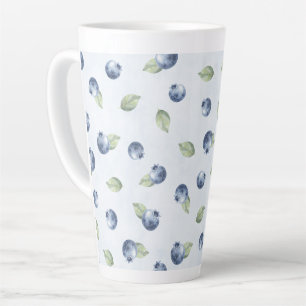 Blaue Blaubeeren Frucht Milchtasse
