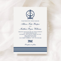 Blaue blaue Ankerstreifen Hochzeiten der Nautic Na