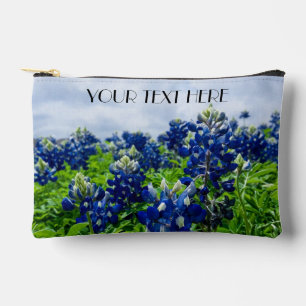 Blaue Blaue Blumen Texas Texanisch Floral Zubehörtasche