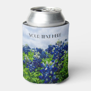 Blaue Blaue Blüten Texas texanisch Floral Dosenkühler