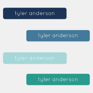 Blaue blaue, wasserdichte, klebrige Kid's Labels Etiketten