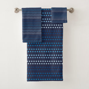 Blaue Blauschattierungen der Marine Badhandtuch Set