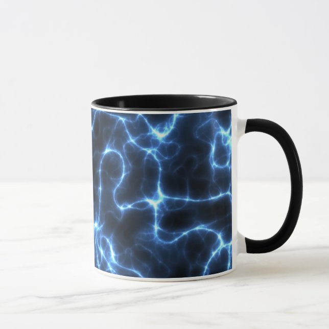 Blaue Blitz-Tasse Tasse (Rechts)